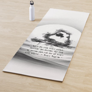 Tapete De Yoga Yoga Reiki Pigeon Pose Watercolor, Rei Pigeon Com