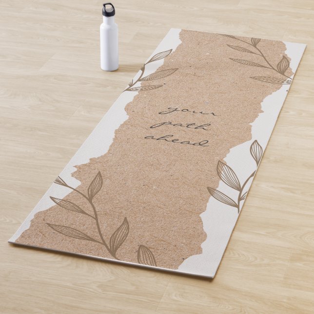 Tapete De Yoga Your path ahead on a brown and white (In Situ)