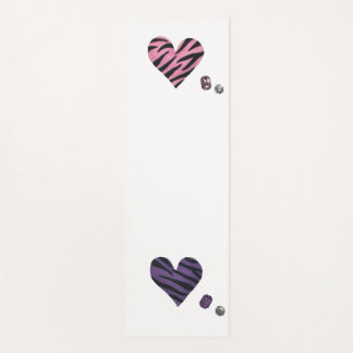 Tapete De Yoga zebra heart yoga mat