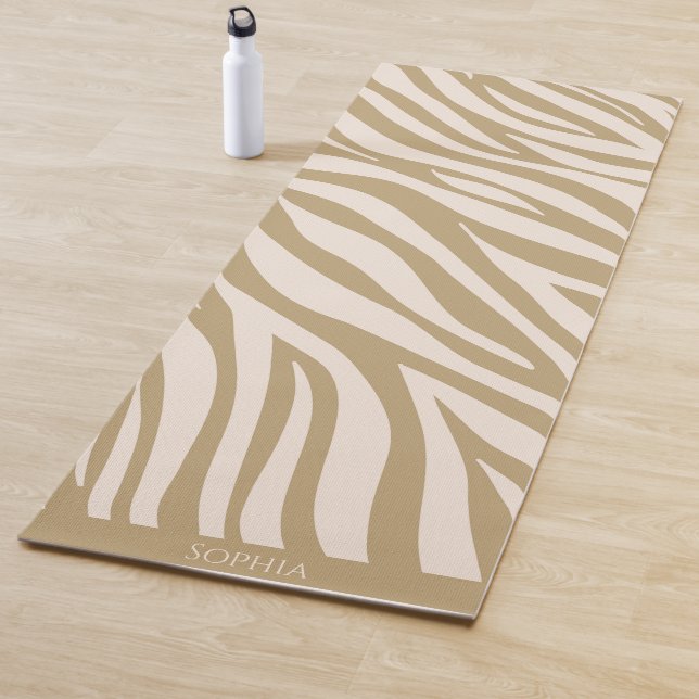 Tapete De Yoga Zebra Print-Beige- (In Situ)