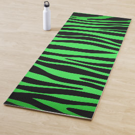 Tapete De Yoga Zebra verde limão