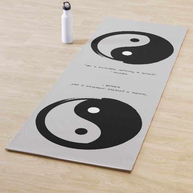 Tapete De Yoga Zen Citação: Sabedoria e Meditação (In Situ)