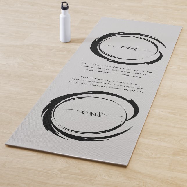 Tapete De Yoga Zen Citação: Sabedoria e Meditação (In Situ)