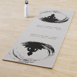 Tapete De Yoga Zen Citação: Sabedoria e Meditação