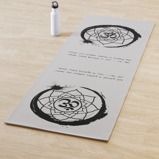 Tapete De Yoga Zen Citação: Sabedoria e Meditação (In Situ)