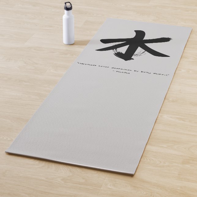 Tapete De Yoga Zen Citação: Sabedoria e Meditação (In Situ)