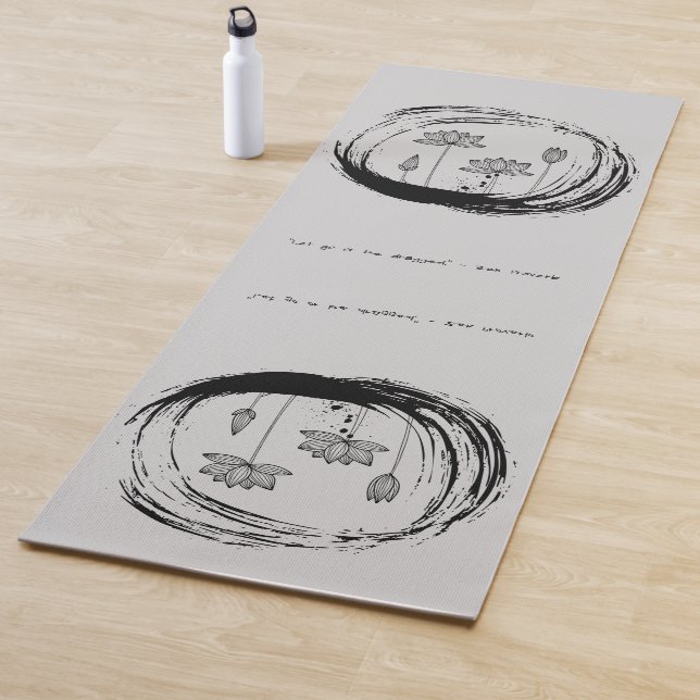 Tapete De Yoga Zen Citação: Sabedoria e Meditação (In Situ)