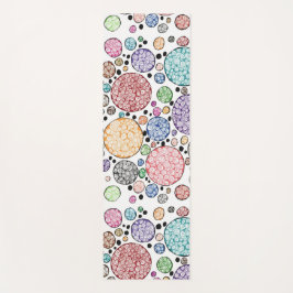 Tapete De Yoga Zentangle circles pattern
