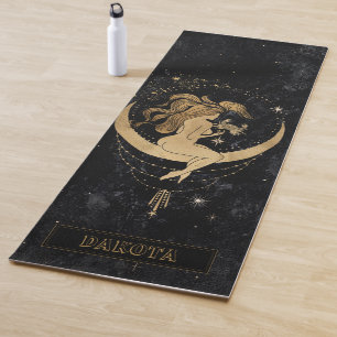 Tapete De Yoga Zodiac Goddese   Astrologia dos Canceres Dourados 