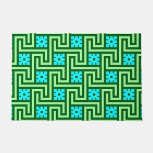 Tapete Deco Grega Key, Turquesa e Jade Green