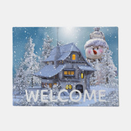 Tapete Decoração de Natal para Carro Inverno Branco Bonec