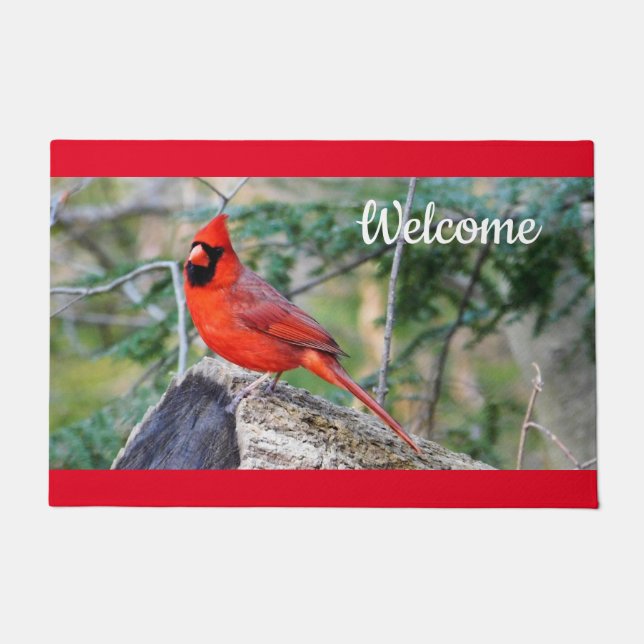 Tapete Decorativo Cardeal Crimson (Frente)