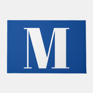 Tapete Deep Blue - Letra inicial Monograma Na moda modern