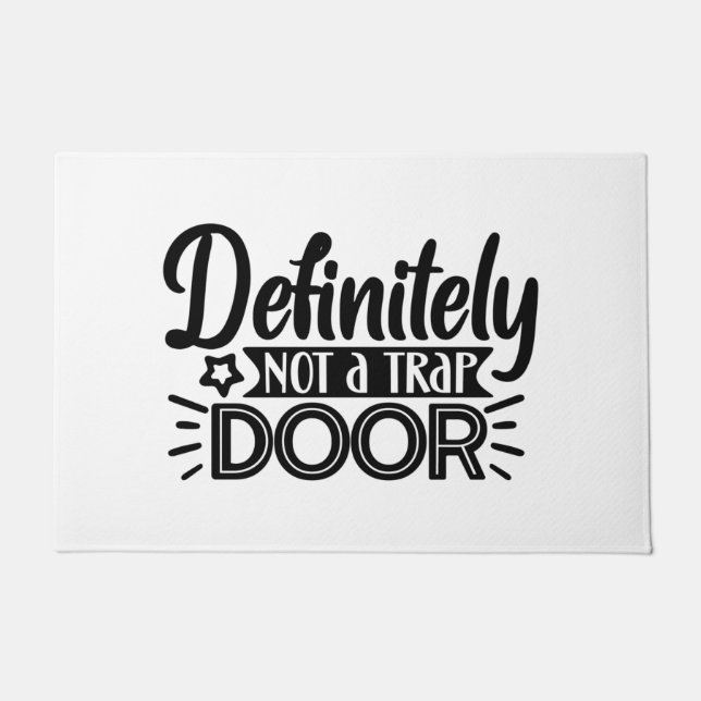 Tapete definitely not a trap door (Frente)