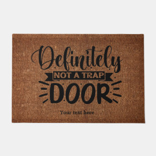 Tapete Definitivamente não é uma porta de armadilha