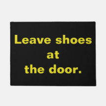 Deixe calçados na porta