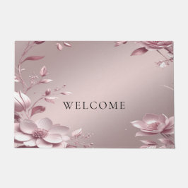 Tapete Delicate Pink Floral Doormat