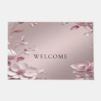 Tapete Delicate Pink Floral Doormat
