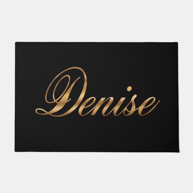 Tapete Denise gold Design Lettering Türmatte (Frente)