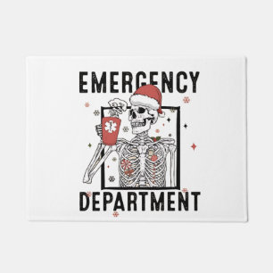 Tapete Departamento de Emergência Enfermagem de Esqueleto