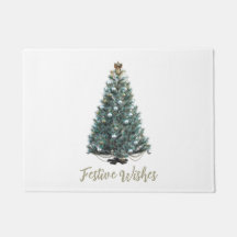 Desejos Festivos. Desenho de árvore de Natal