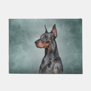 Tapete Desenhando cachorro doberman