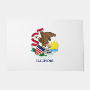 Tapete Desenho da Bandeira do Estado de Illinois