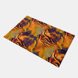 Tapete Desenho de mosaico de abstrato, dourado rústico qu