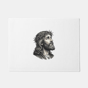 Tapete Desenho de retrato de coroa de espinhos de gravura