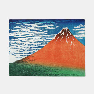 Tapete Desenho do Fuji Vermelho Kanagawa Hokusai