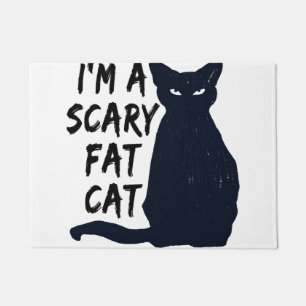 Tapete Desenho gráfico de gato preto de Halloween assusta