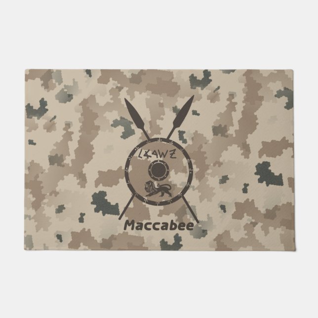 Tapete Desert Maccabee Shield E Spears (Frente)