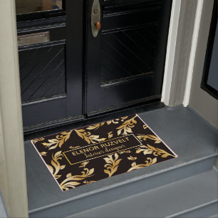 Tapete desig floral Luxe moderno elegante preto do