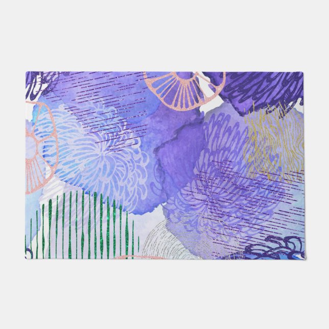 Tapete Design Abstrato Roxo (Frente)