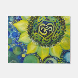 Tapete Design amarelo de Chakra da coroa do girassol
