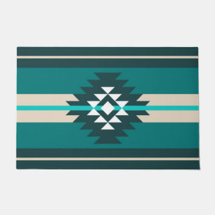 Tapete Design asteca de cor turquesa