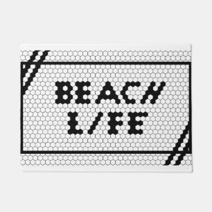 Tapete Design Azulejo de Surfer Náutico da Beach Life