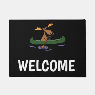 Tapete Design Canoeing dos alces engraçados