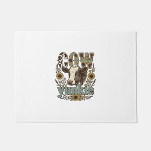 Tapete Design de Casa de Campo de Girassol Yunkie de Vaca