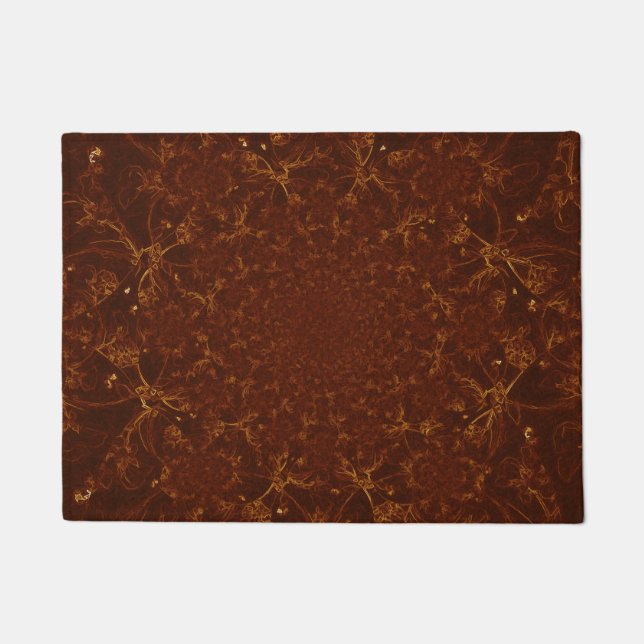 Tapete Design de cobre do teste padrão de Brown da (Frente)