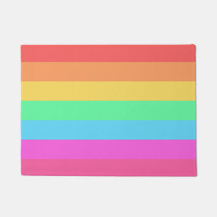 Tapete Design de faixas de cores do arco-íris do Pastel