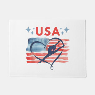 Tapete Design de ginástica Patriótica Americana