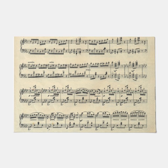 Tapete Design de Música de Folha (Frente)