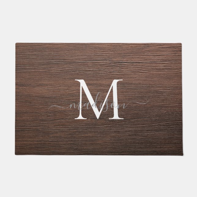 Tapete Design de Nome com Monograma Elegante - Escrita Fe (Frente)