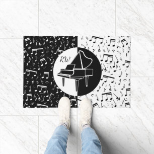 Tapete Design de Piano preto e branco