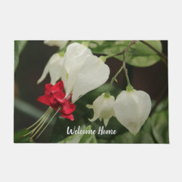 Tapete Design de porta personalizável Flor Vermelho e Bra