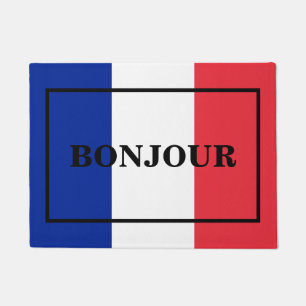 Tapete design de texto BONJOUR PERSONALIZÁVEL no sinaliz