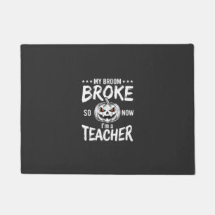 Tapete Design Divertido de Professora de Halloween com Va