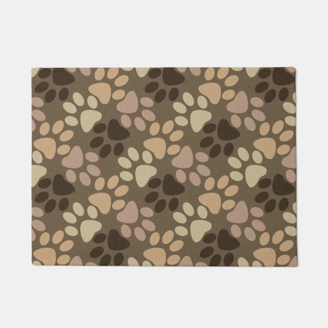 Tapete Design do impressão da pata (Frente)