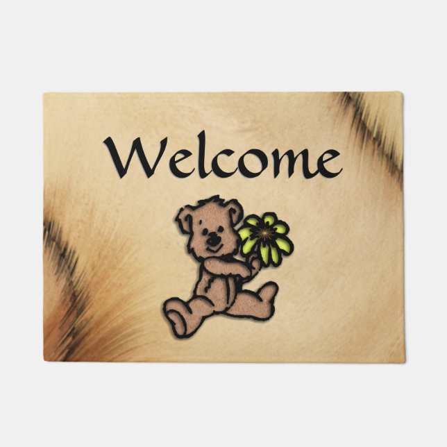 Tapete Design do Urso de Daisy Rustic (Frente)